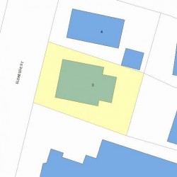 8 Eldredge St, Newton MA  02458-2018 plot plan