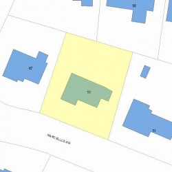 59 Marcellus Dr, Newton MA 02459-2934 plot plan