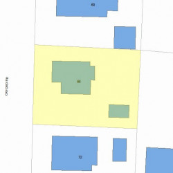 66 Oxford Rd, Newton MA 02459-2405 plot plan