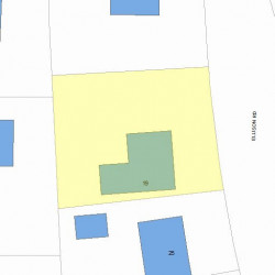 19 Ellison Rd, Newton MA 02459-1434 plot plan