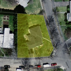 40 Ruane Rd, Newton MA  02465-2628 aerial view