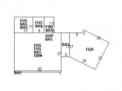 159 Bellevue St, Newton MA  02458-1834 floor plan