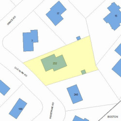 232 Old Farm Rd, Newton MA 02459-3459 plot plan