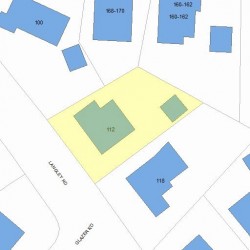 112 Langley Rd, Newton MA 02459-2055 plot plan