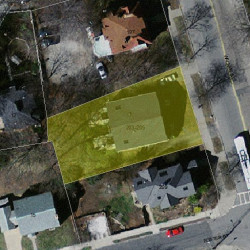 203 Walnut St, Newton MA  02460-1624 aerial view