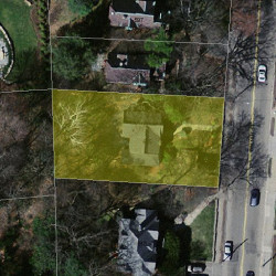 605 Walnut St, Newton MA 02460-2466 aerial view