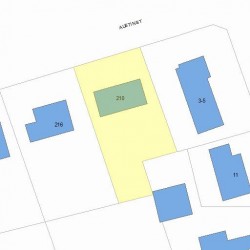 210 Austin St, Newton MA 02465-2501 plot plan