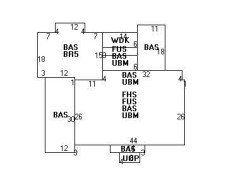 15 Ashmont Rd, Newton MA  02468-1202 floor plan
