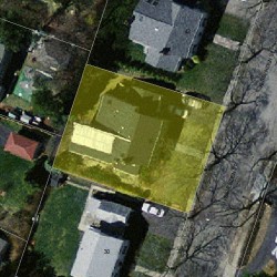 36 Fessenden St, Newton MA 02460-1118 aerial view