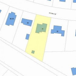 38 Wyman St, Newton MA 02468-1517 plot plan