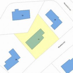 44 Brandeis Rd, Newton MA 02459-2709 plot plan