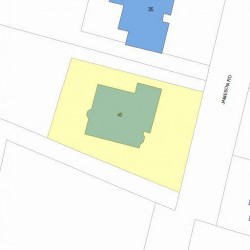 45 Jameson Rd, Newton MA  02458-2601 plot plan