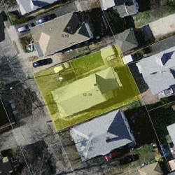 14 Capital St, Newton MA 02458-1302 aerial view