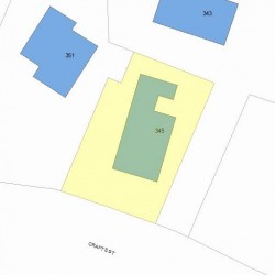 345 Crafts St, Newton MA 02460-1116 plot plan