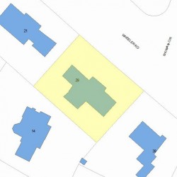 29 Wheeler Rd, Newton MA  02459-2619 plot plan