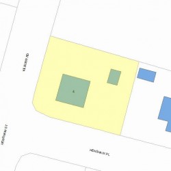4 Henshaw Pl, Newton MA 02465-1656 plot plan