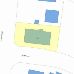 12 Lexington St, Newton MA 02465-1030 plot plan