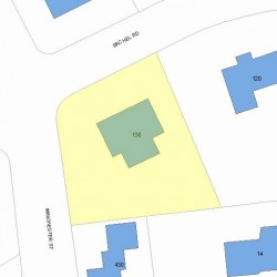 130 Rachel Rd, Newton MA  02459-2913 plot plan