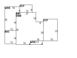 46 Roland St, Newton MA  02461-1920 floor plan