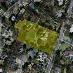 227 Temple St, Newton MA  02465-2332 aerial view