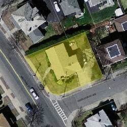 88 Waltham St, Newton MA 02465-1329 aerial view