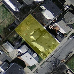 7 Clinton St, Newton MA  02458-1211 aerial view