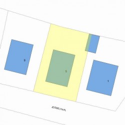 5 Josselyn Pl, Newton MA  02461-1609 plot plan