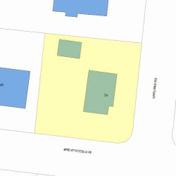 54 Garland Rd, Newton MA  02459-1710 plot plan