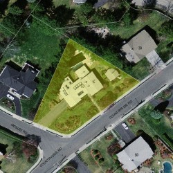 53 Countryside Rd, Newton MA  02459-2916 aerial view