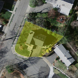 2 Doris Cir, Newton MA  02458-1929 aerial view