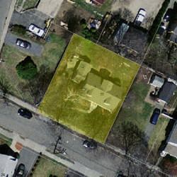 55 Grant St, Newton MA 02465-1508 aerial view
