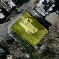 34 Jefferson St, Newton MA 02458-1710 aerial view