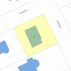 237 Upland Ave, Newton MA  02461-2002 plot plan
