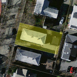 10 Oakland St, Newton MA  02458-1801 aerial view