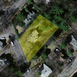 54 Hyde St, Newton MA 02461-1206 aerial view