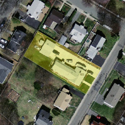103 Sheridan St, Newton MA 02465-1057 aerial view