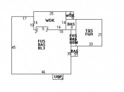 21 Pickwick Rd, Newton MA 02465-2818 floor plan