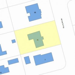 76 Mccarthy Rd, Newton MA 02459-3613 plot plan