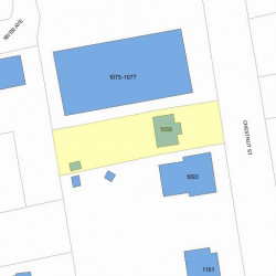 1089 Chestnut St, Newton MA 02464-1306 plot plan