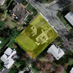 195 Old Farm Rd, Newton MA 02459-3437 aerial view