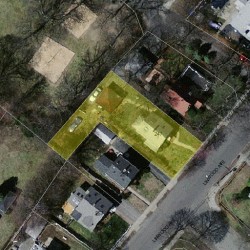 247 Linwood Ave, Newton MA  02460-1439 aerial view