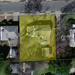 12 Hamlin Rd, Newton MA  02459-1002 aerial view