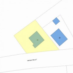 31 Nahanton St, Newton MA 02459-2907 plot plan