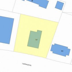 197 Commonwealth Ave, Newton MA  02459 plot plan