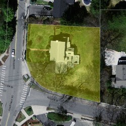 404 Chestnut St, Newton MA  02468-1004 aerial view