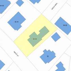 48 Ripley St, Newton MA 02459-2207 plot plan