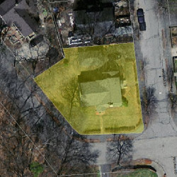 45 Ware Rd, Newton MA 02466-1420 aerial view