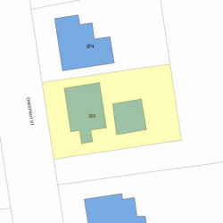 880 Chestnut St, Newton MA 02468-2320 plot plan
