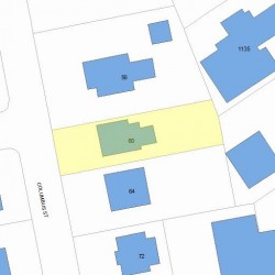 60 Columbus St, Newton MA 02461-1439 plot plan