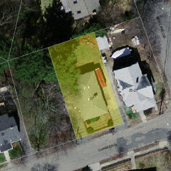 31 Chaske Ave, Newton MA 02466-1121 aerial view
